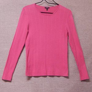 TALBOTS Sweater == Size MEDIUM == Med-Dark Pink Color